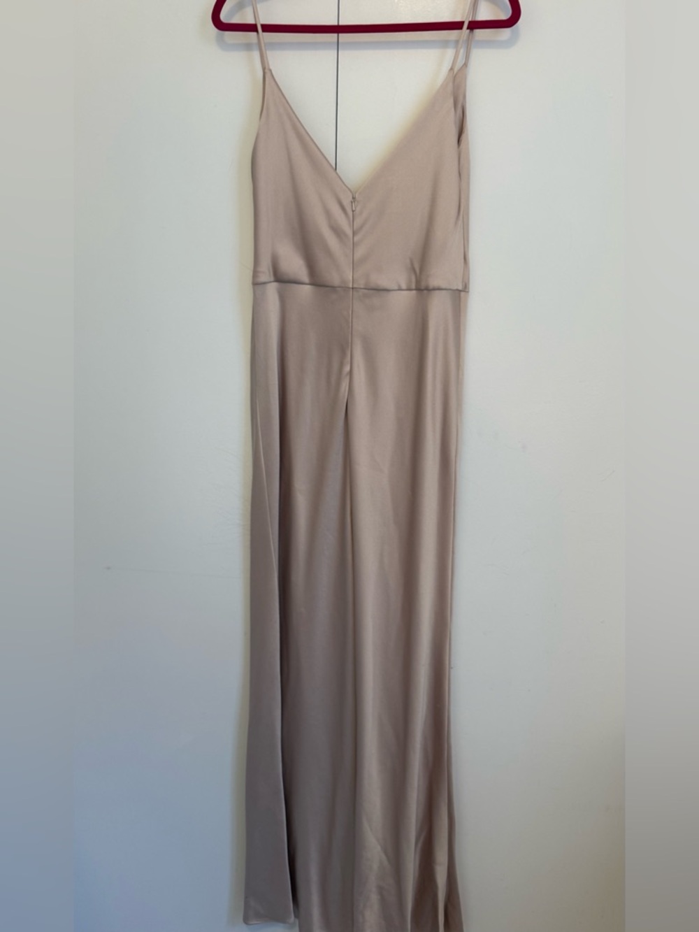 Jenny Yoo Sylvie Cowl Satin Gown in Prosecco - Picture 7 of 8